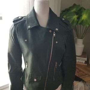 BLANKNYC Faux Leather Moto Jacket